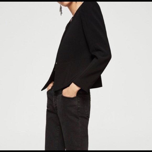 Mango Metallic Fastening Blazer (NWT) - Picture 3 of 5